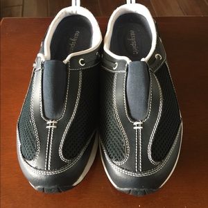 Navy Easy Spirit Slip On Tennis Shoes